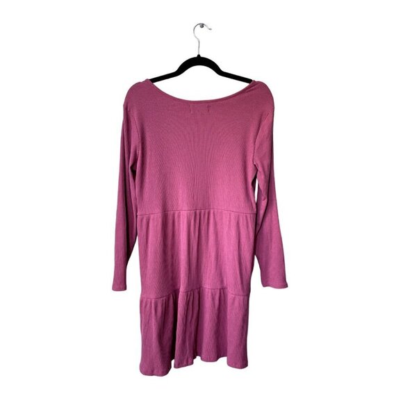 NWT Old Navy Womens Dress XXL Swing Tiered Long Sleeve Summer Babydoll PInk Mini - Picture 4 of 10